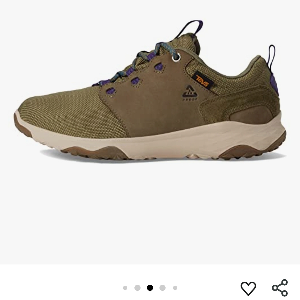 New Teva Women's Arrowood Waterproof Hiking Shoes - Olive Mulberry Size 8 - Picture 5 of 8